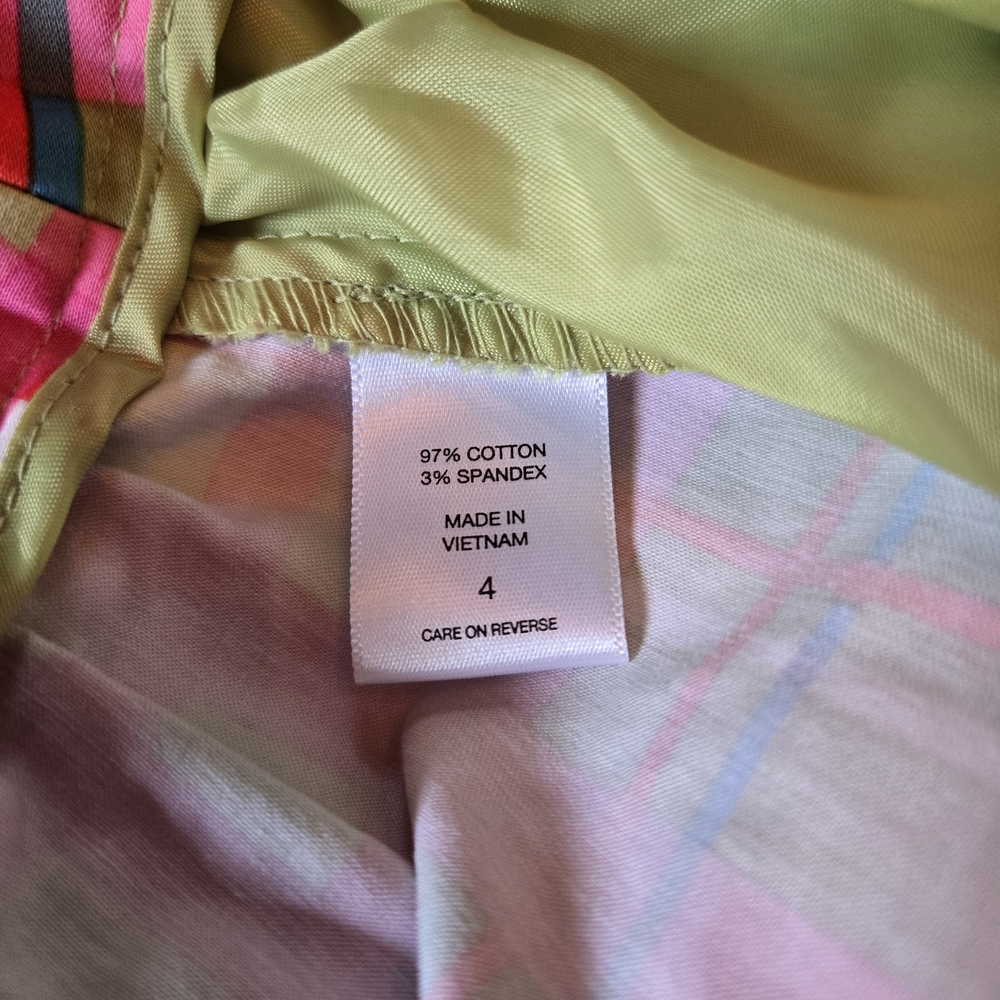 Pink & Green Plaid Blouse And Skirt - Picture 9 of 10